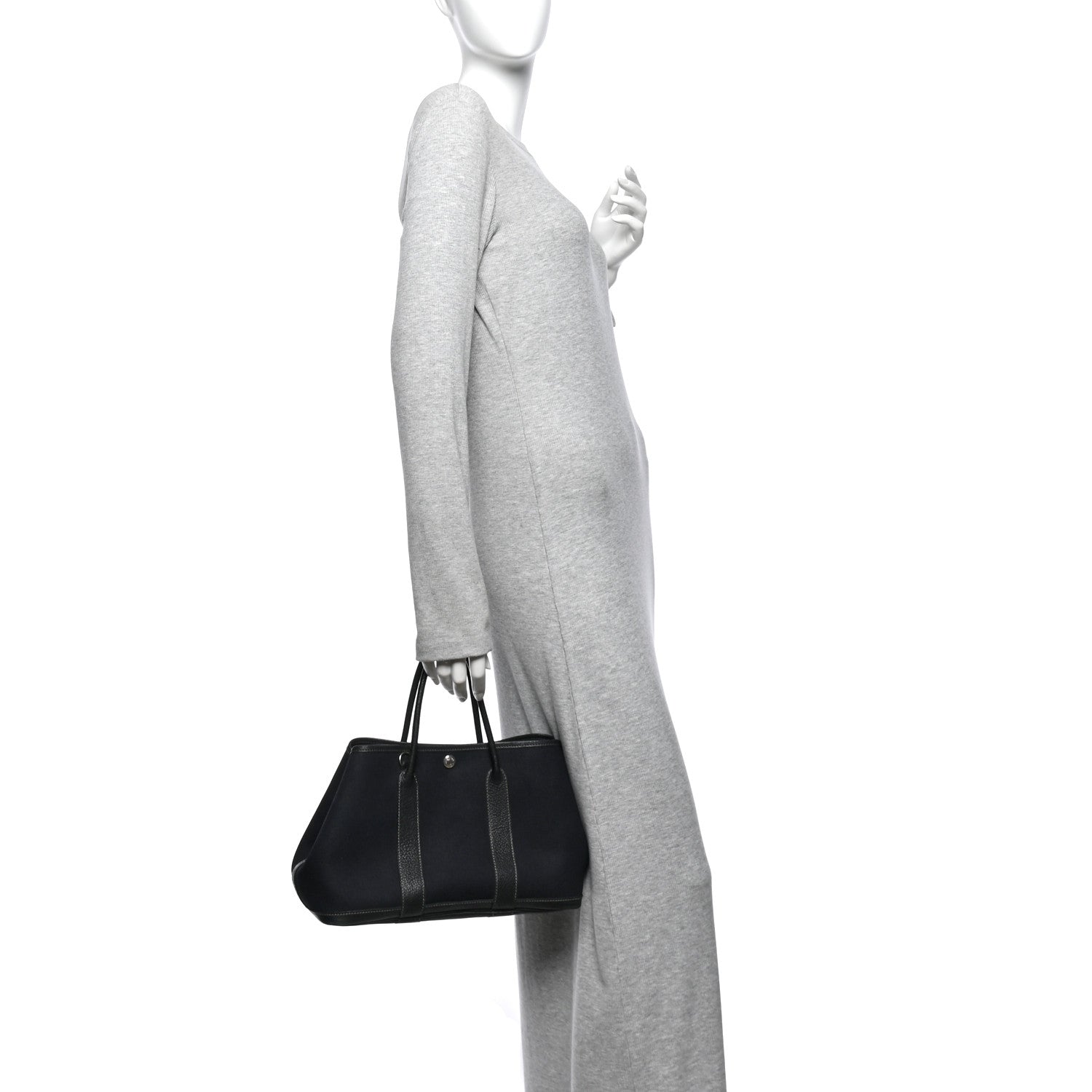 Hermes Toile Officier Negonda Garden Party 30 TPM Black 2 of 10