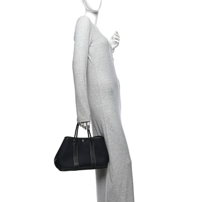 Hermes Toile Officier Negonda Garden Party 30 TPM Black 2 of 10