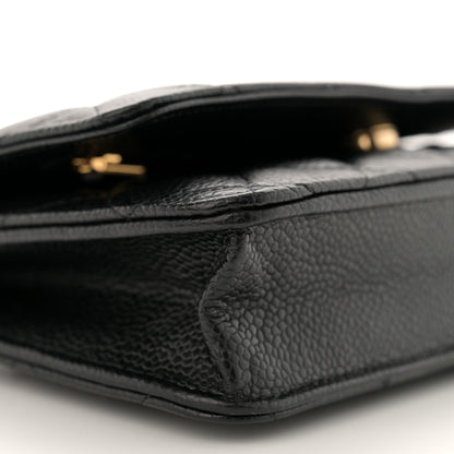 Chanel Caviar Quilted Wallet On Chain WOC Black 10 of 12