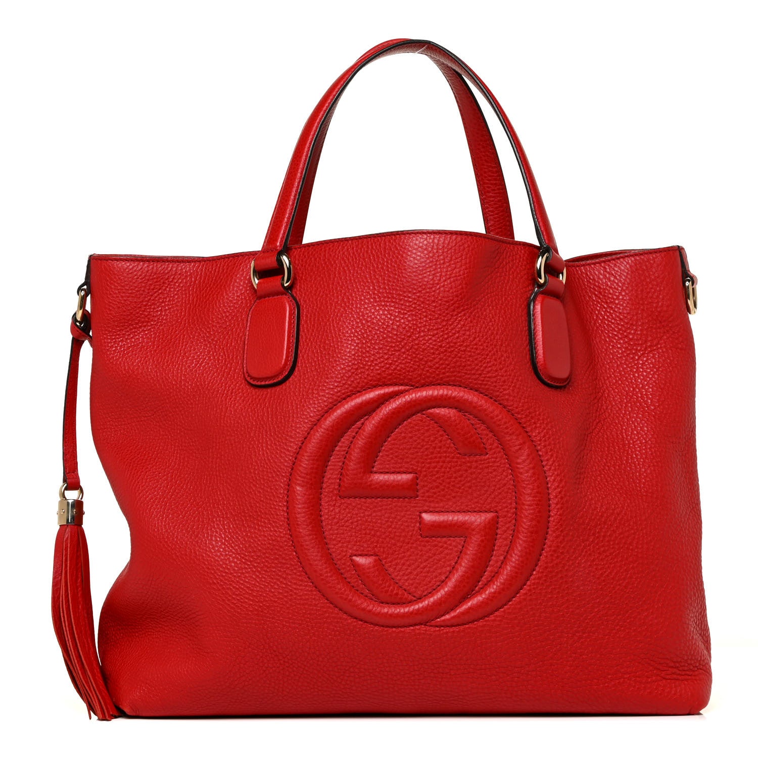 Gucci Cellarius Calfskin Large Soho Working Tote Tabasco 1 of 11