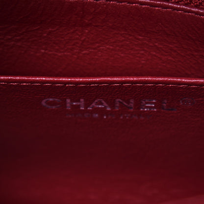 Chanel Caviar Quilted Mini Square Flap Dark Red 6 of 7