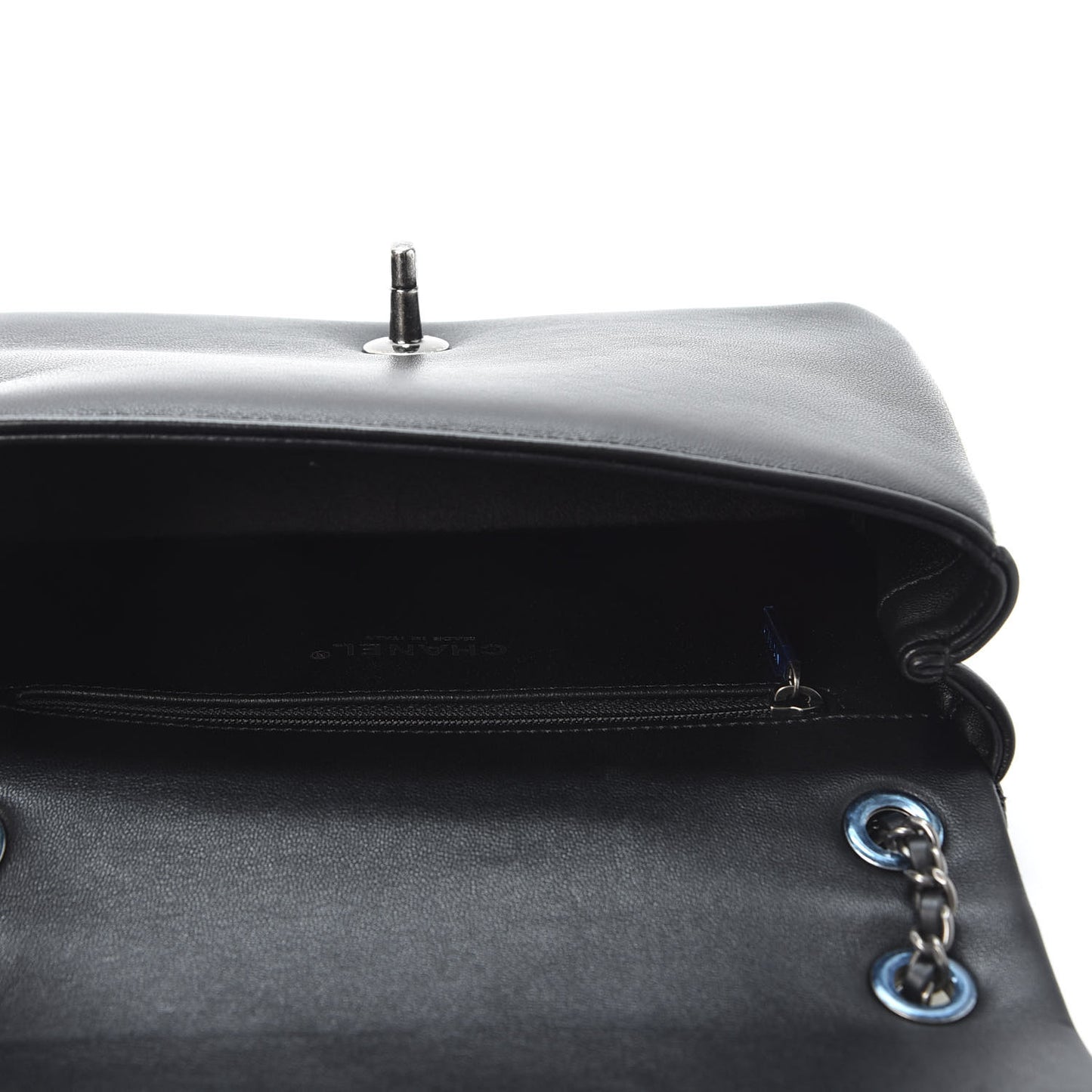 Lambskin Quilted Yin Yang Shoulder Bag Ivory Black