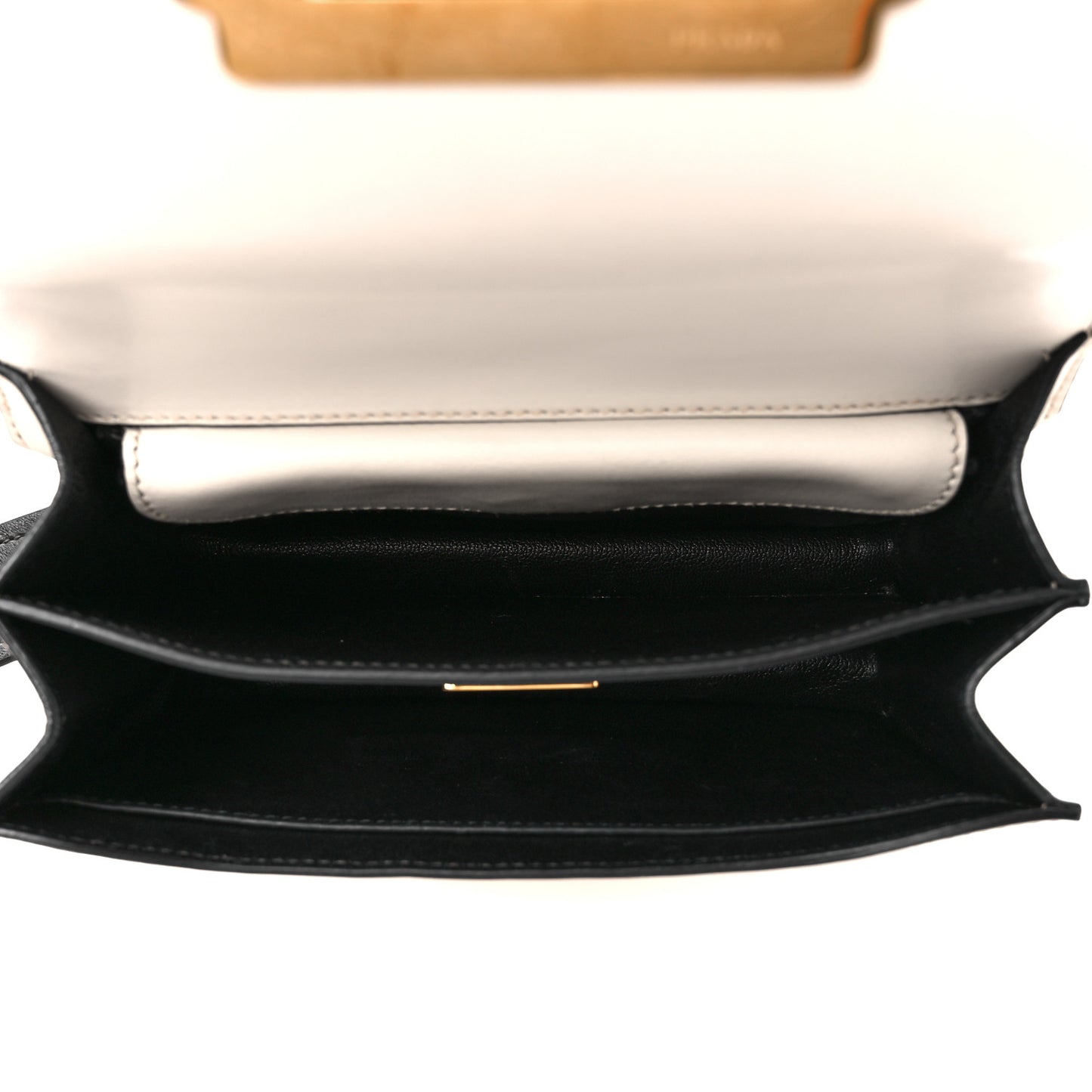 City Calf Saffiano Cahier Bag Talco Black