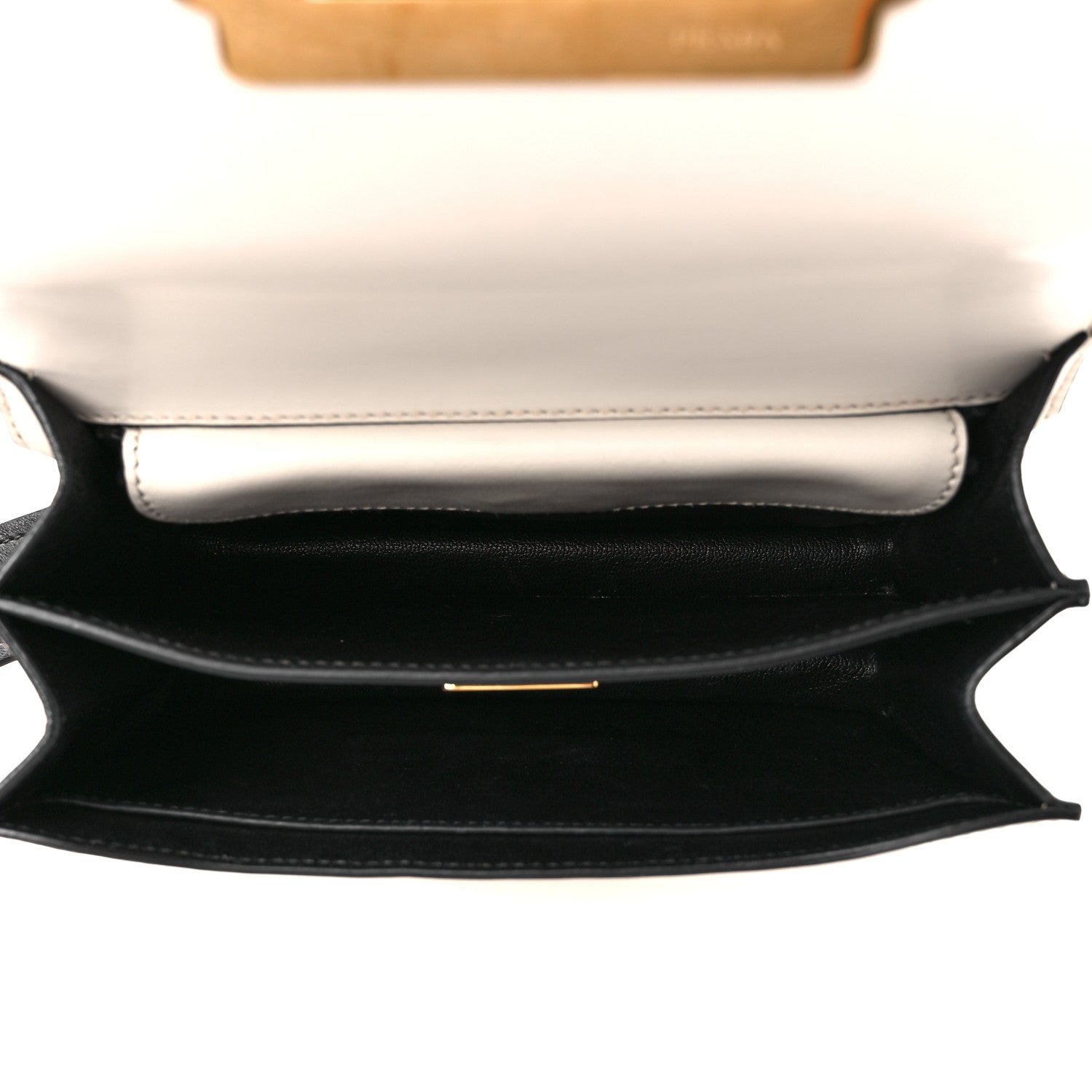 Prada City Calf Saffiano Cahier Bag Talco Black 5 of 10