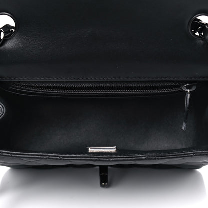 Chanel Lambskin Quilted Mini Square Flap So Black 4 of 5