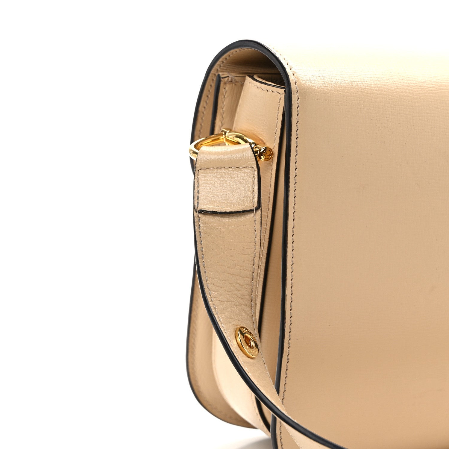 Gucci Azalea Calfskin Horsebit 1955 Shoulder Bag Bubble Tea 11 of 15