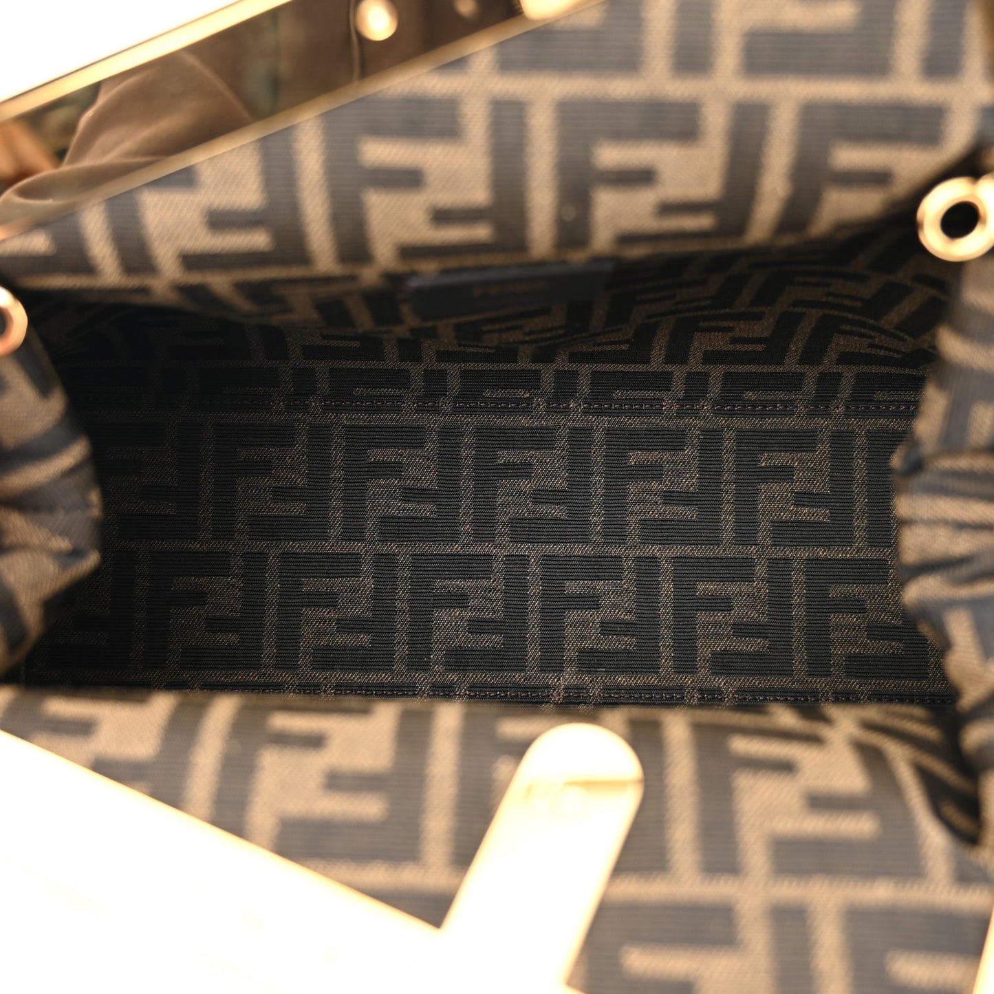 Shiny Nappa Medium Fendi First Black