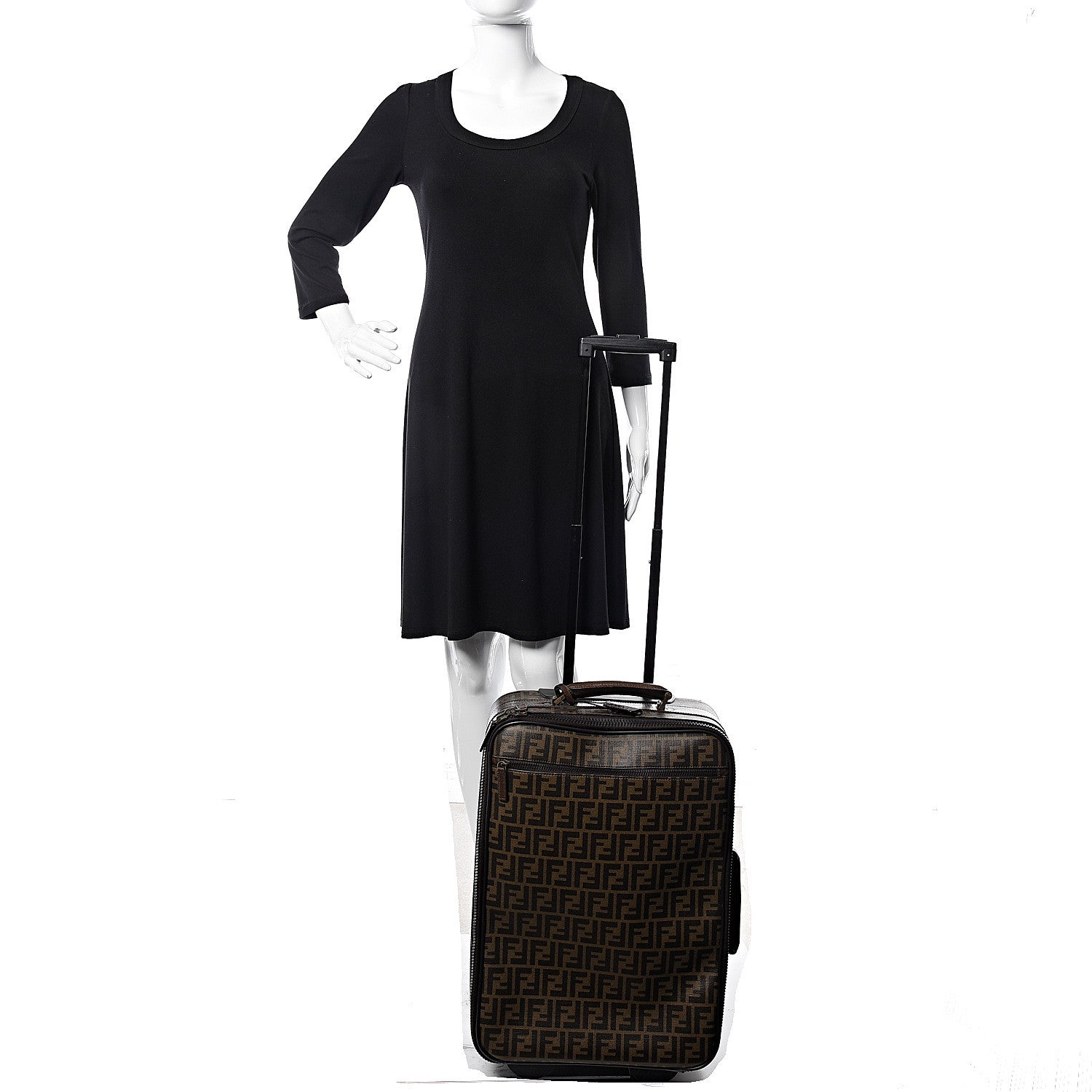 Fendi Zucca Carry On Luggage Tobacco 2 of 15