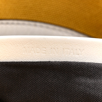 Fendi X SARA COLEMAN Canvas Vitello King Seta FF Fish Eye Embroidered Baguette Mostarda White Ice 7 of 15