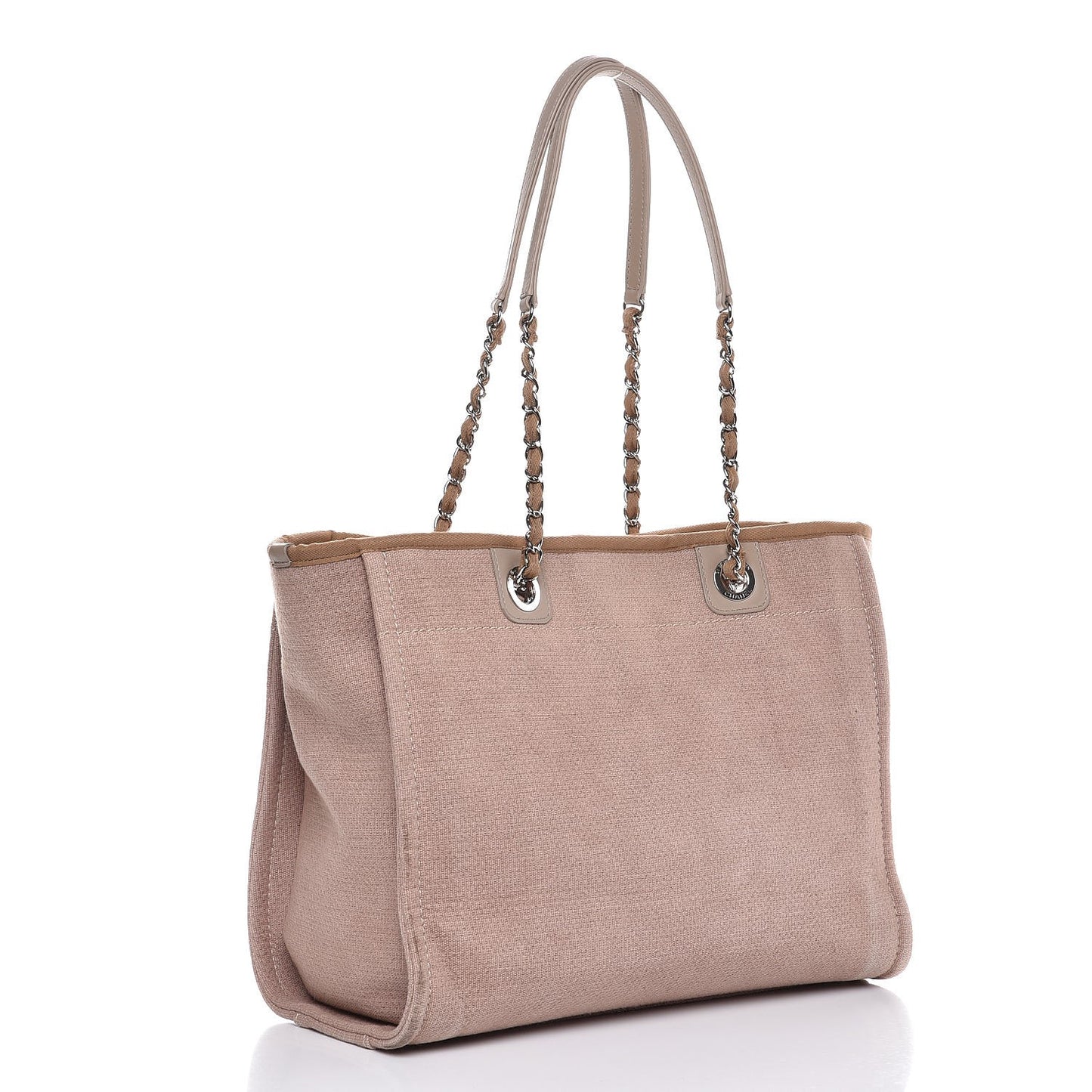 Canvas Small Deauville Tote Beige