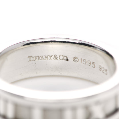Tiffany Sterling Silver Atlas Ring 54 7 4 of 5