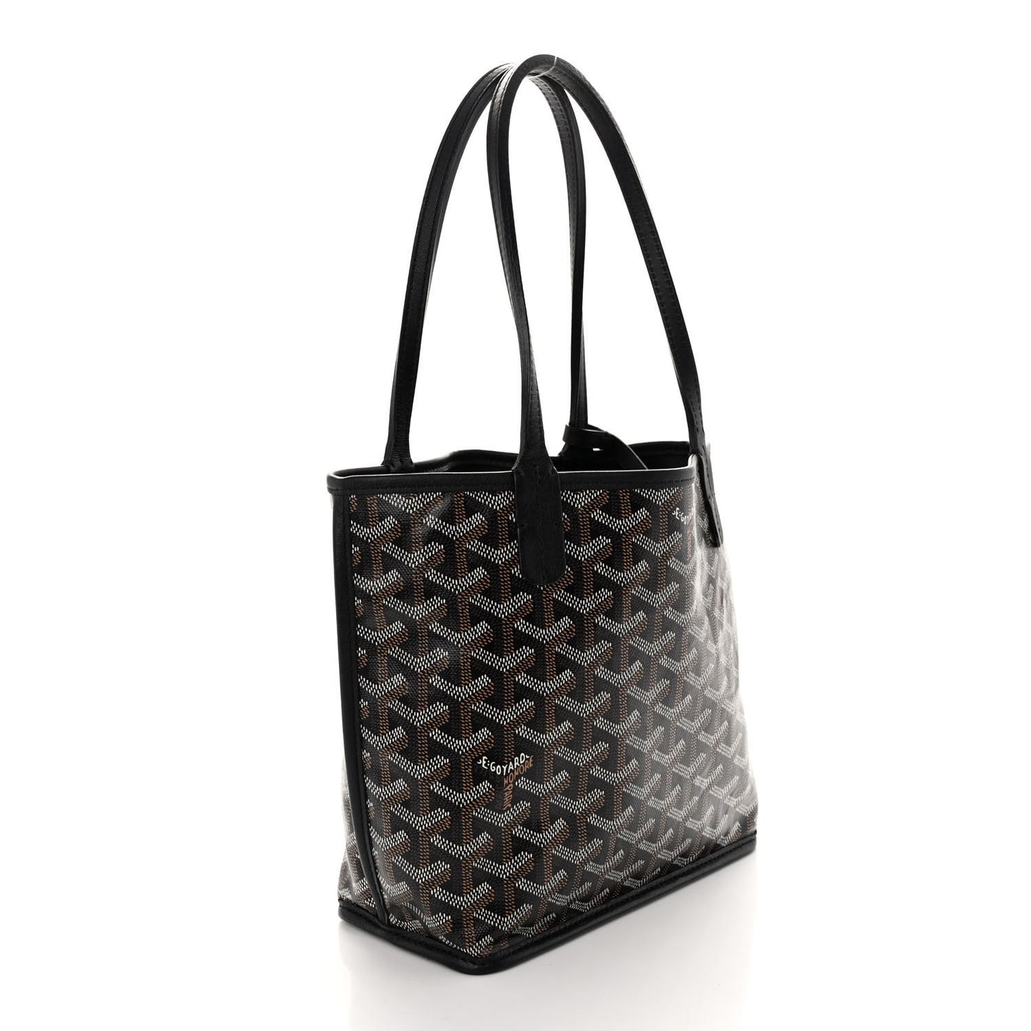 Goyardine Reversible Mini Anjou Black