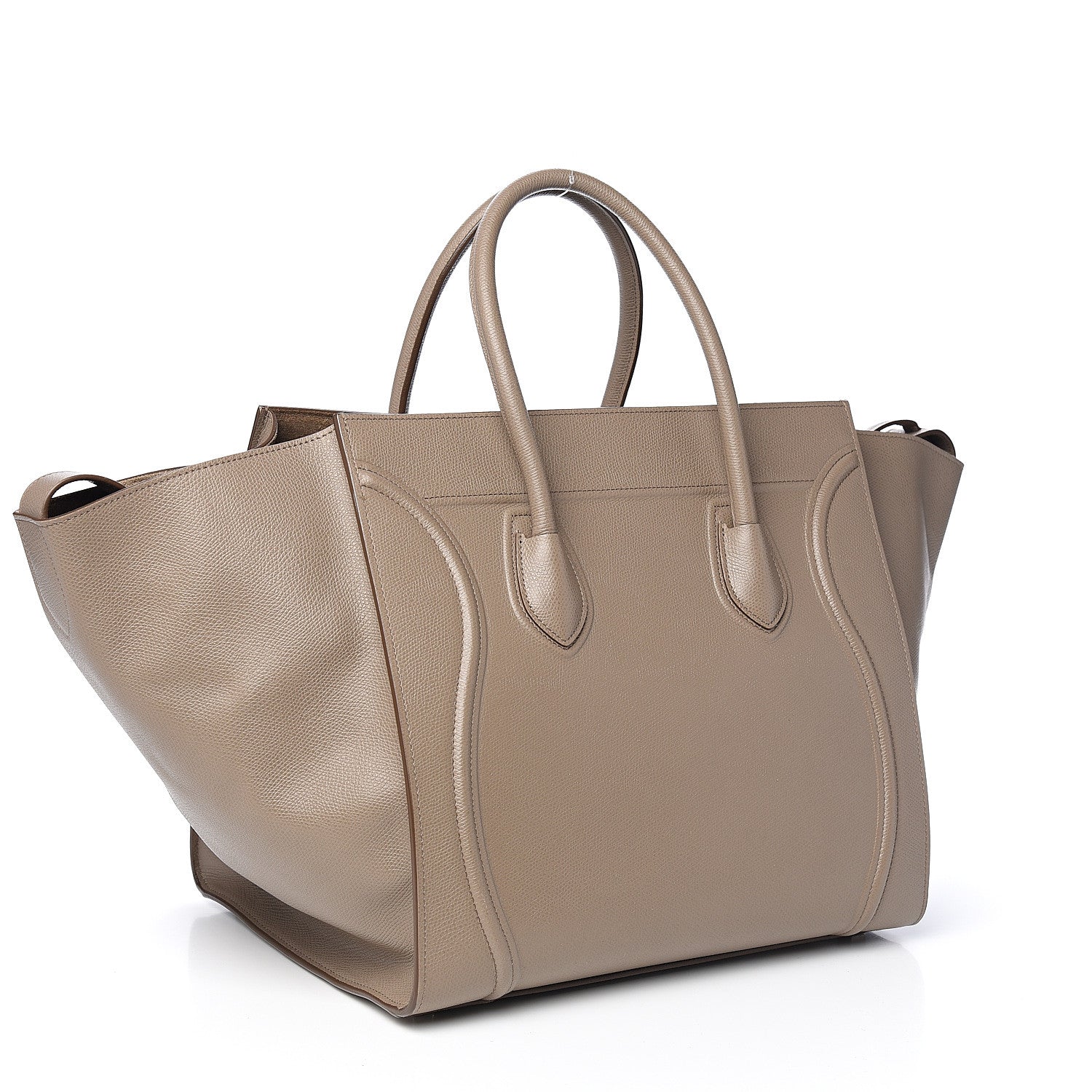 Celine Baby Grained Calfskin Medium Phantom Luggage Taupe 2 of 10