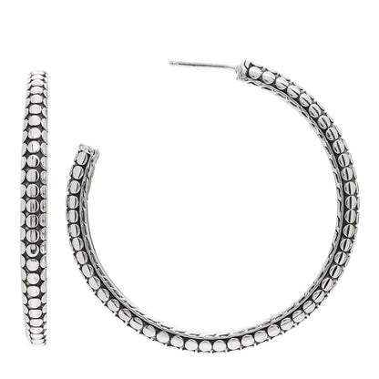 John Hardy Sterling Silver Dot Medium Hoop Earrings 1 of 4