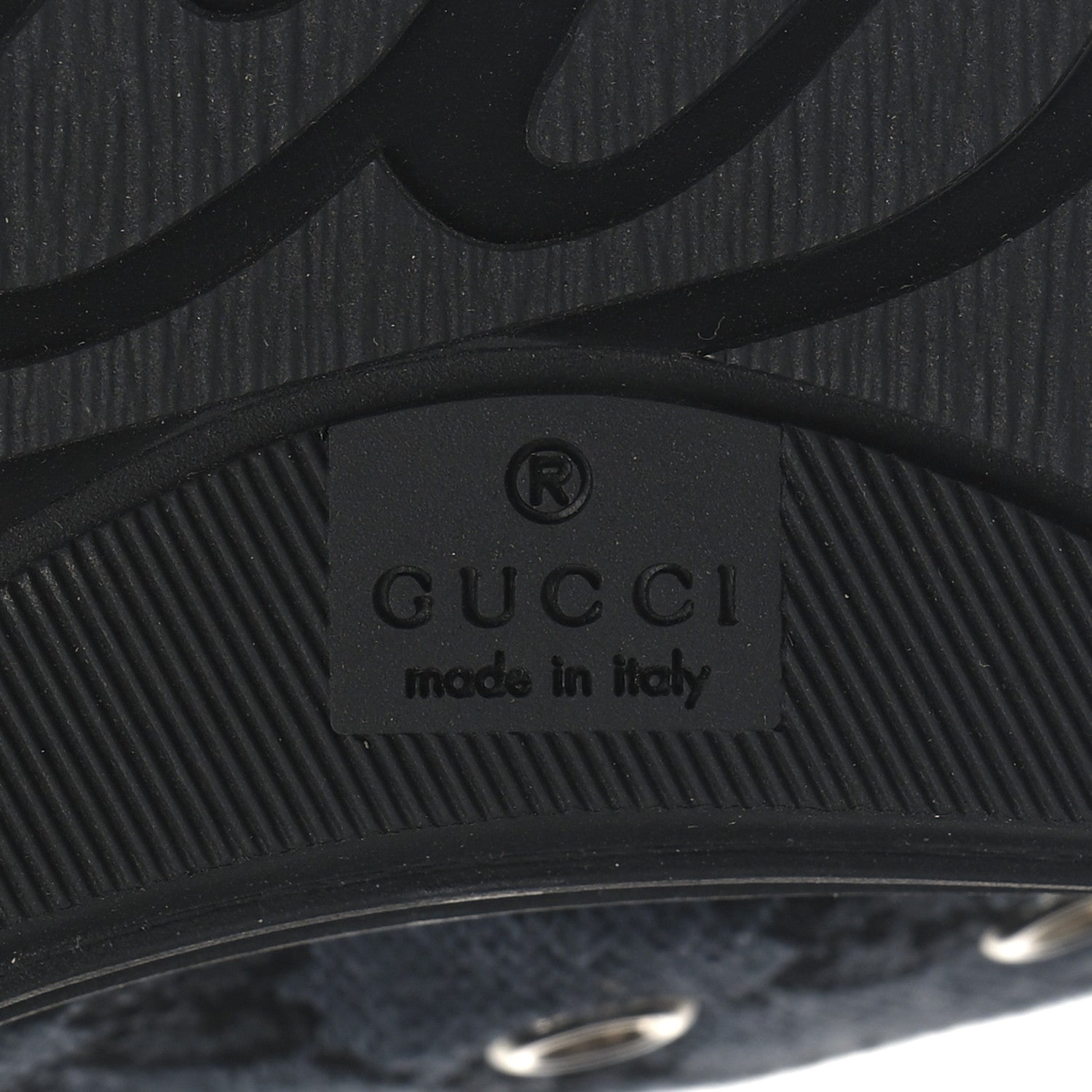 Gucci Monogram High Top Sneakers 39 Black 8 of 10