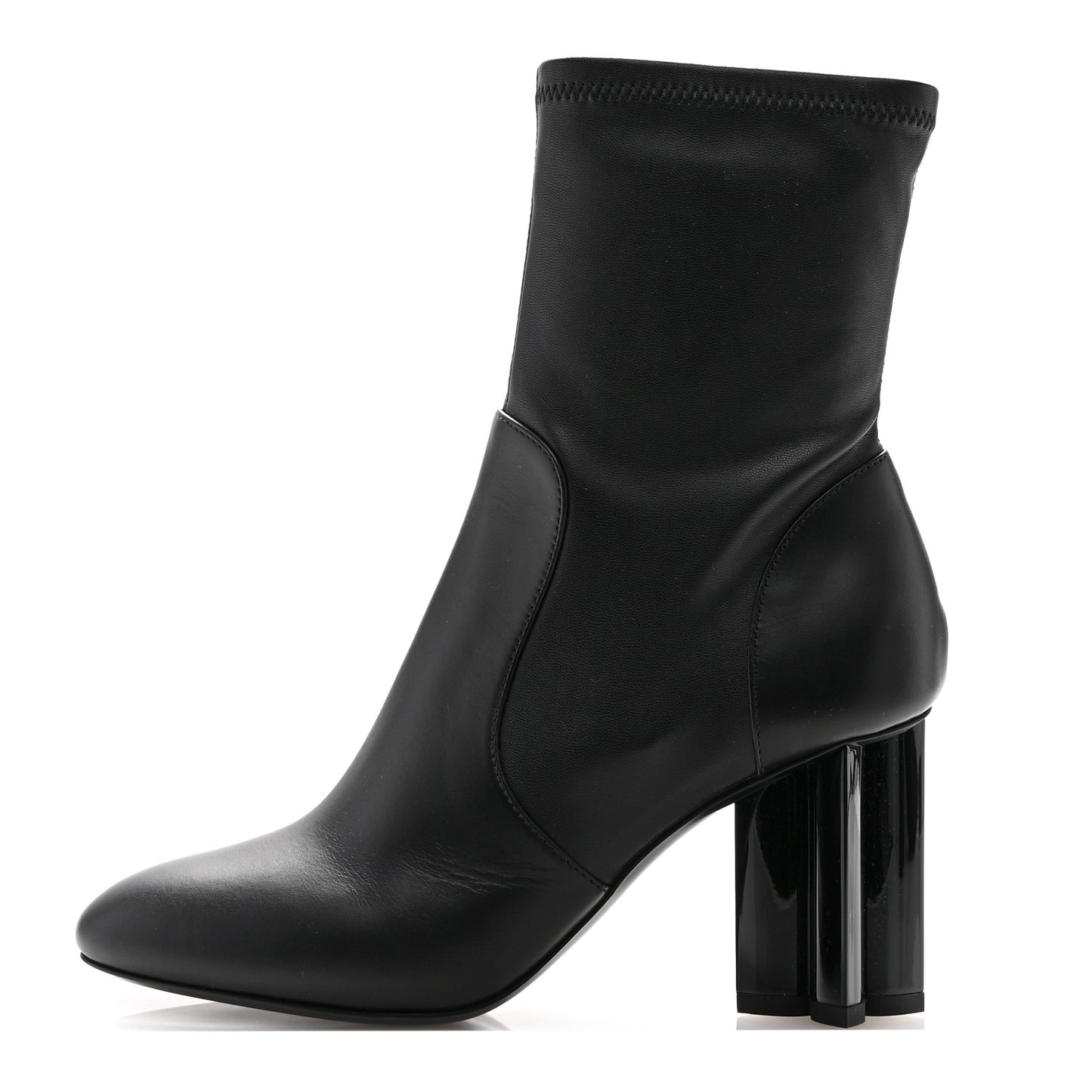 Calfskin Uniformes Silhouette Ankle Boots 36.5 Black