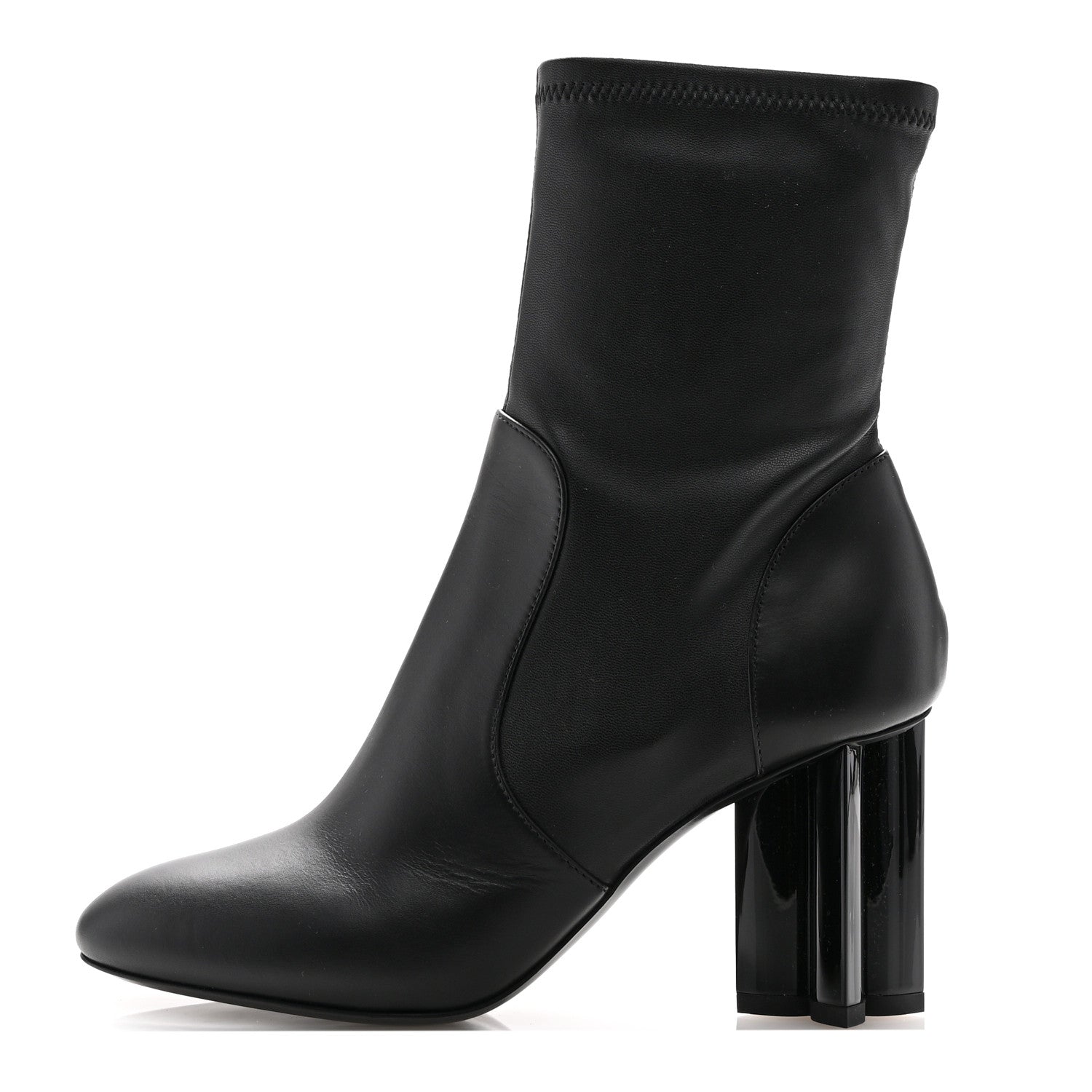 Louis Vuitton Calfskin Uniformes Silhouette Ankle Boots 36.5 Black 1 of 12