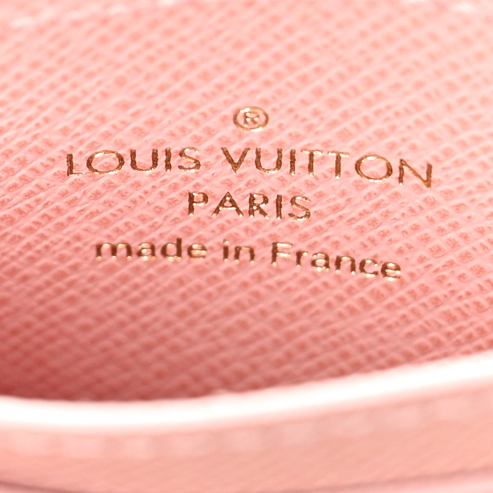 Louis Vuitton Monogram LV Charms Card Holder Rose Ballerine 6 of 9
