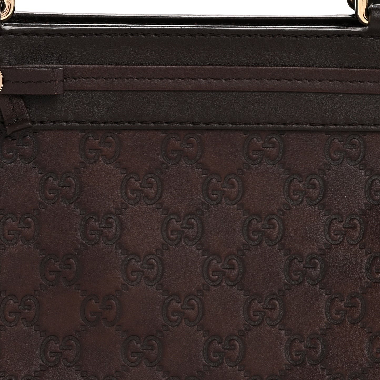 Guccissima Medium Mayfair Tote Dark Brown