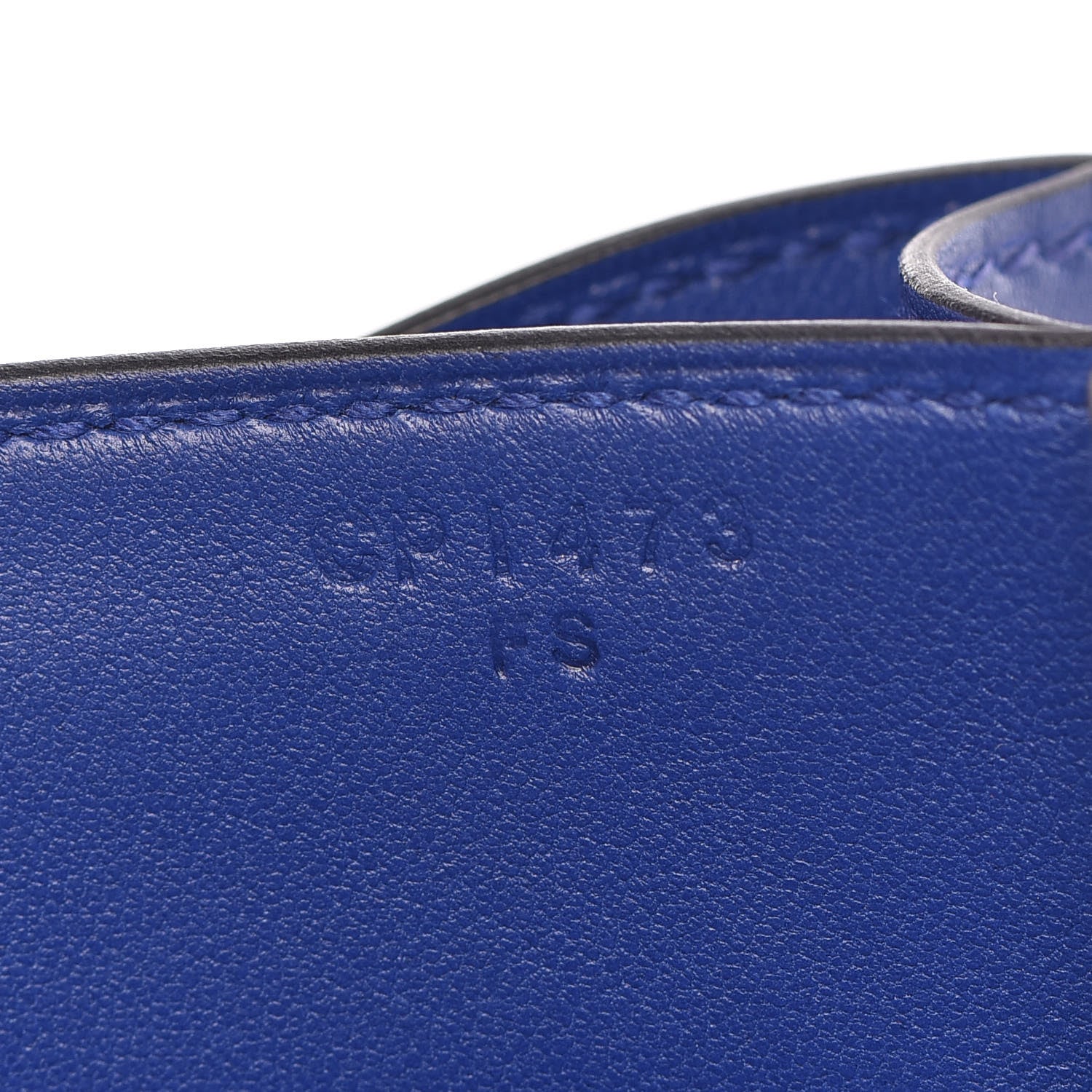 Hermes Tadelakt Constance 18 Bleu Electrique 7 of 19