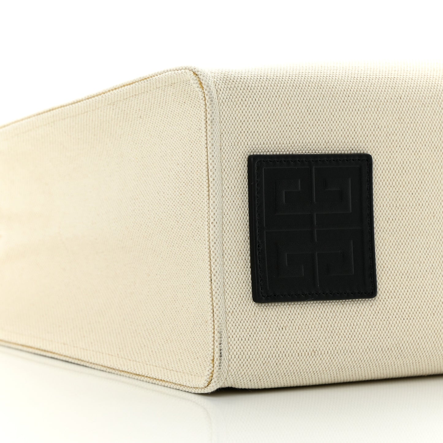 Canvas Medium Tote Beige Black