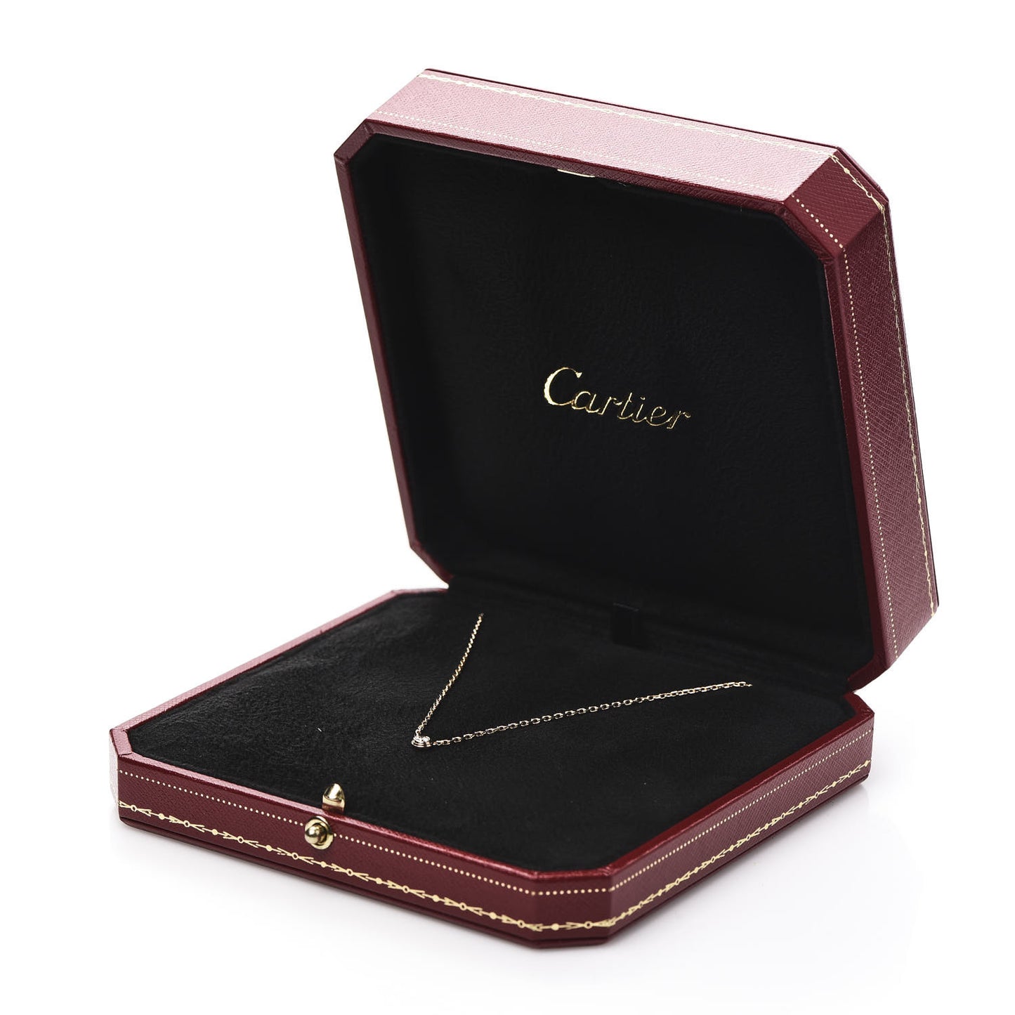 18K Pink Gold Diamond SM D'Amour Pendant Necklace