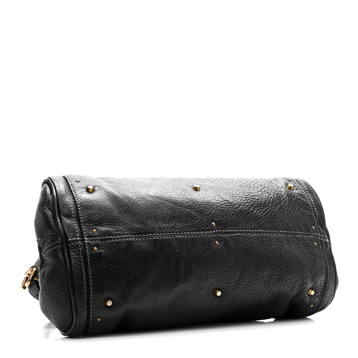 Calfskin Medium Paddington Satchel Black