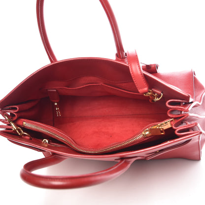 Saint Laurent Calfskin Small Sac De Jour Lipstick Red 6 of 18
