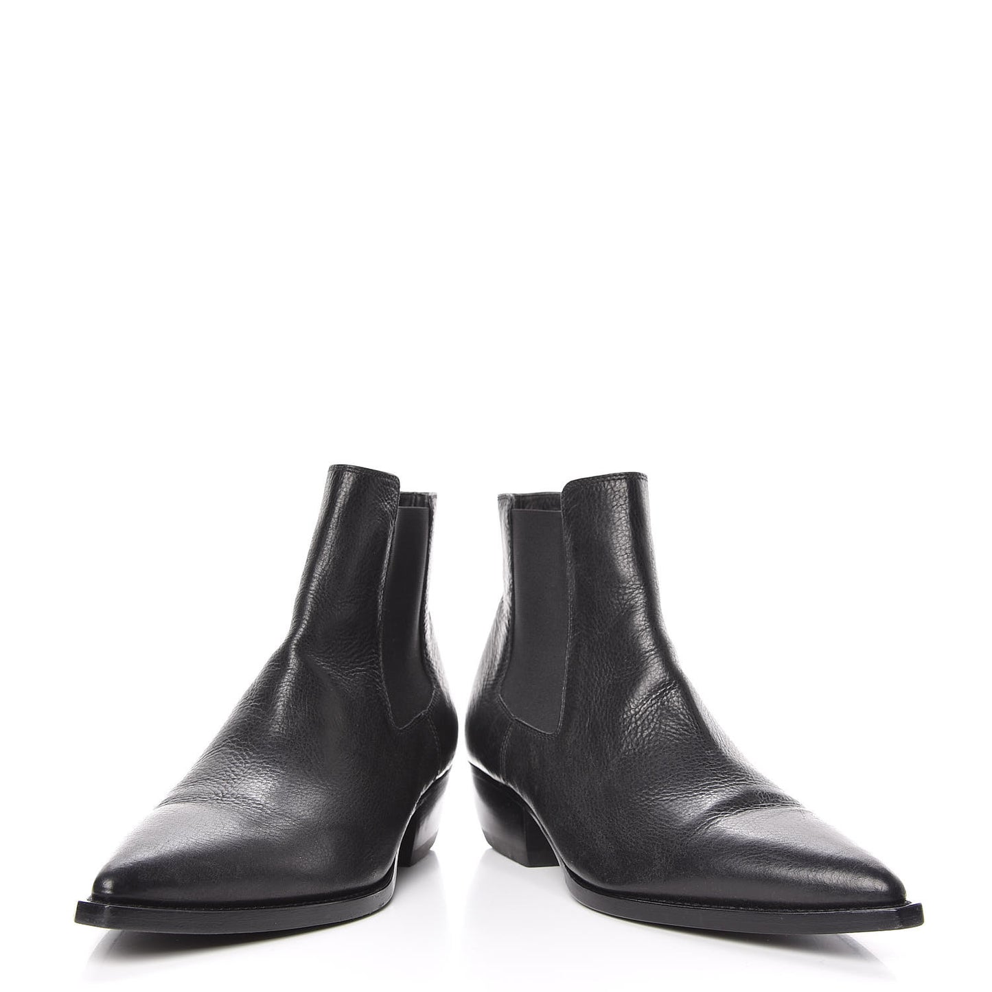 Calfskin Theo 40 Ankle Boots 44.5 Black