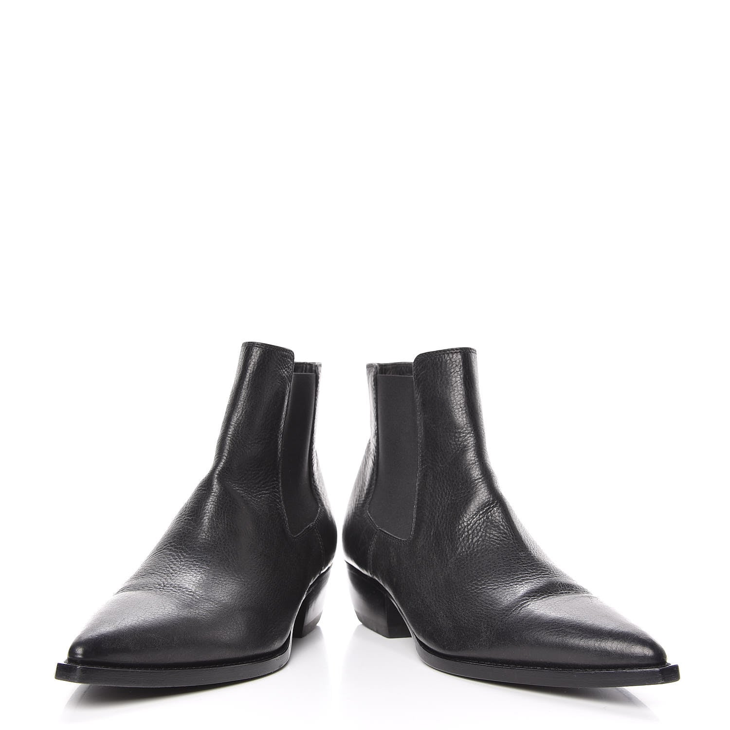Saint Laurent Calfskin Theo 40 Ankle Boots 44.5 Black 6 of 15
