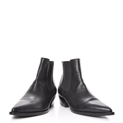 Saint Laurent Calfskin Theo 40 Ankle Boots 44.5 Black 6 of 15