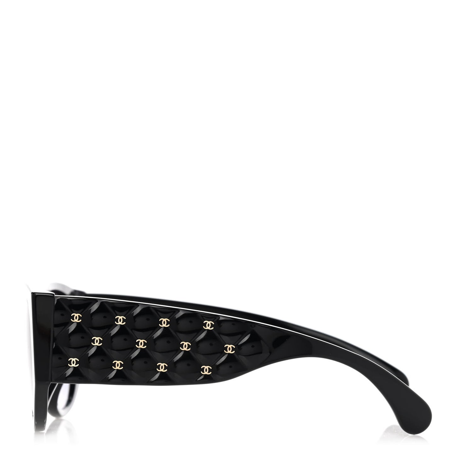 Acetate Quilted CC Sunglasses 71465 Black