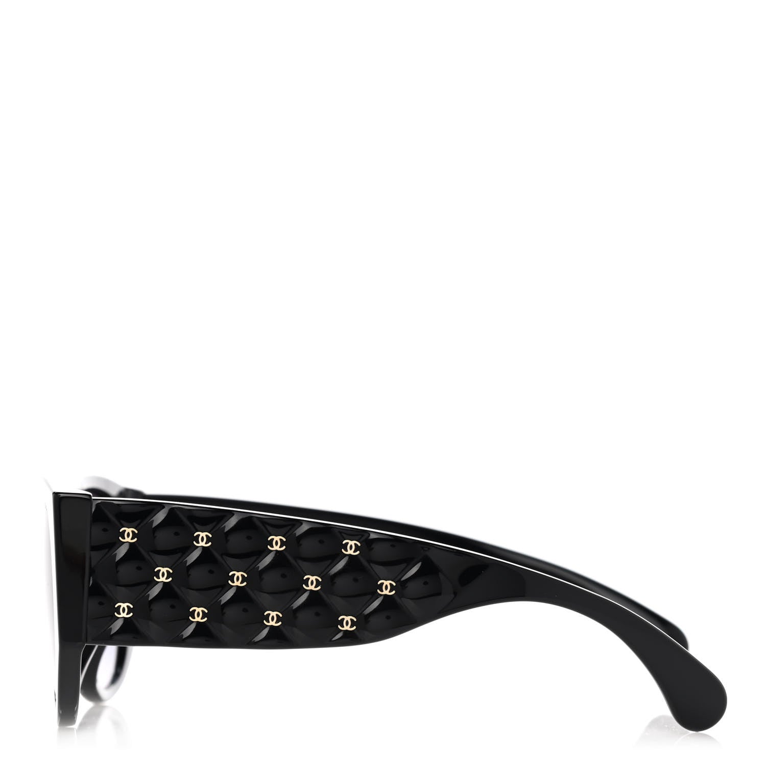 Chanel Acetate Quilted CC Sunglasses 71465 Black 4 of 10