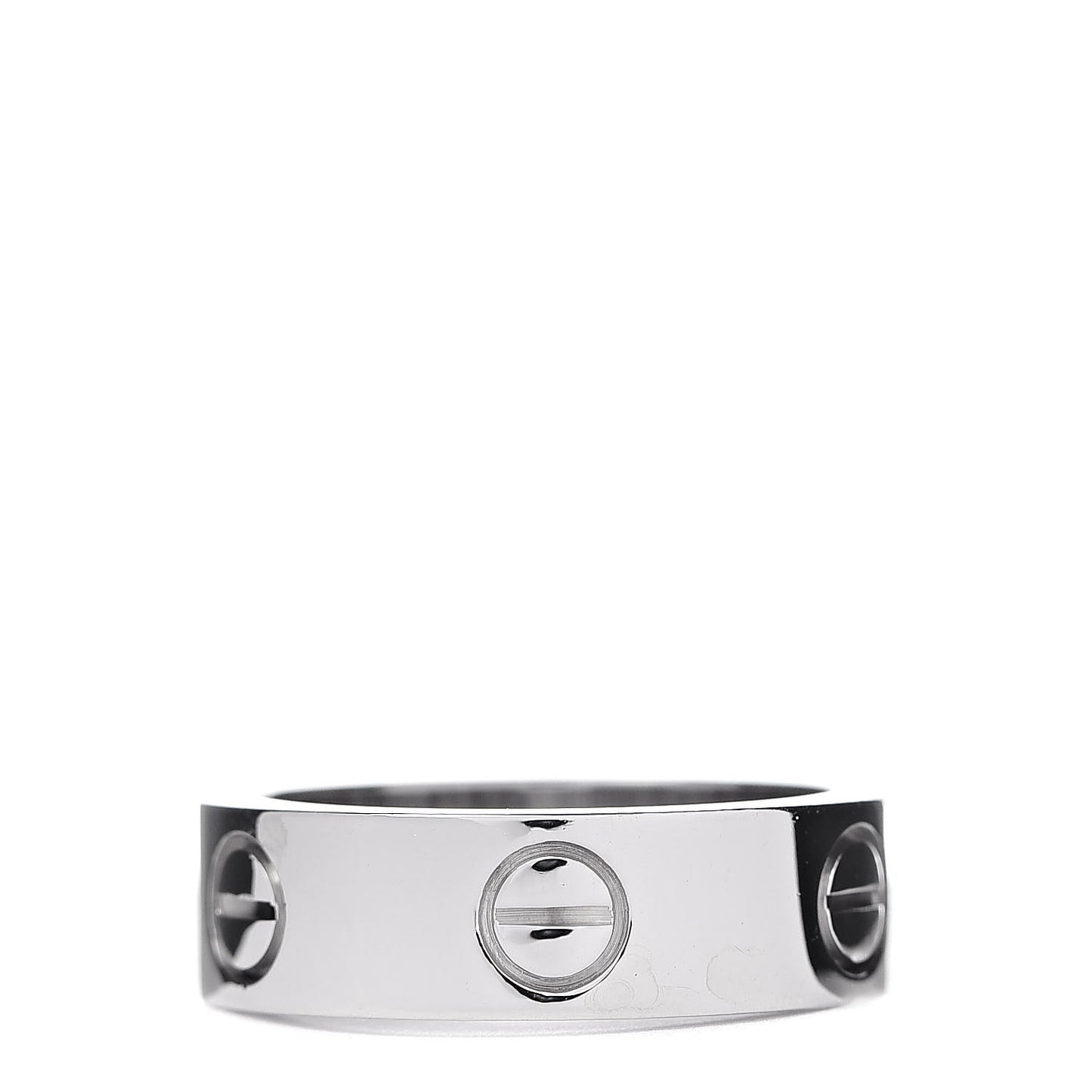 18K White Gold 5.5mm LOVE Ring 50 5.25