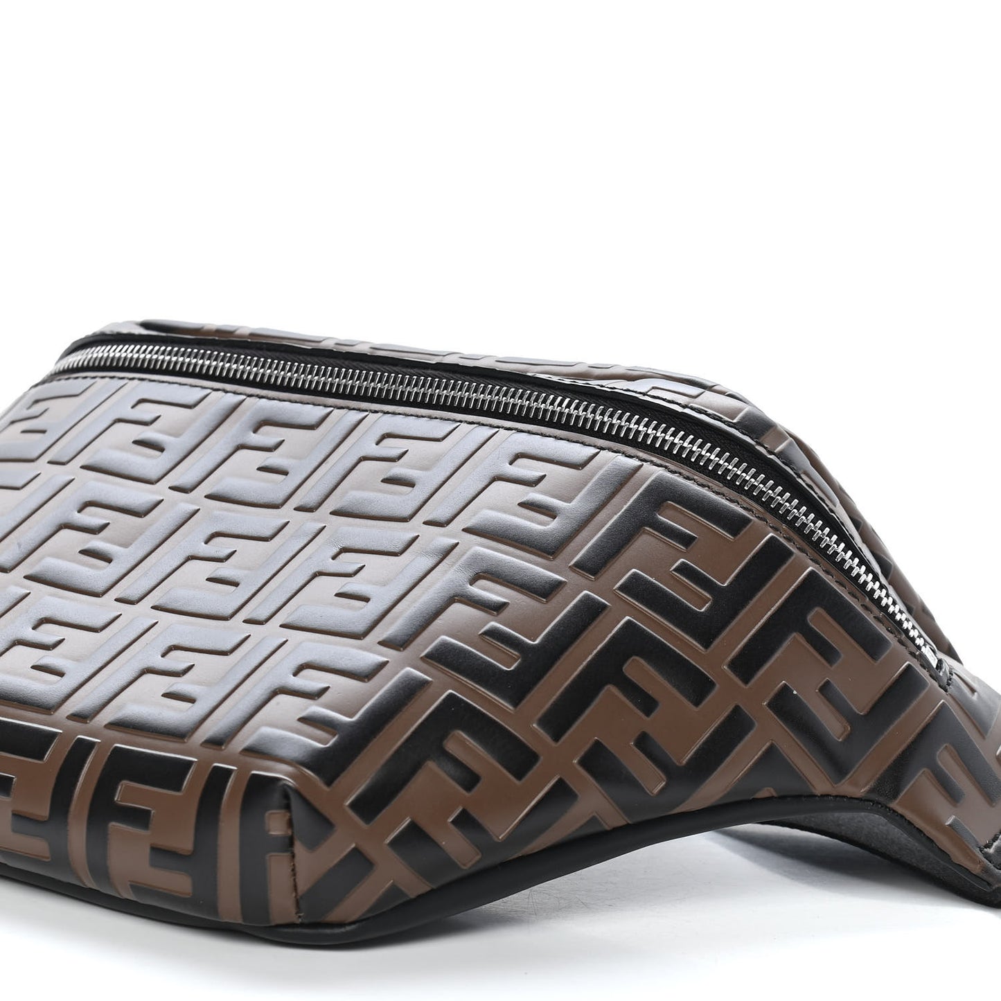 Vitello Century Bi-Color FF 1974 Embossed Belt Bag Maya Black