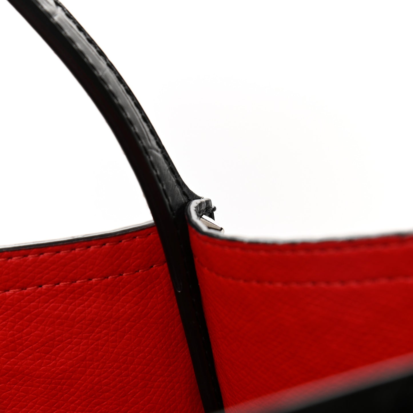 Calfskin Crocodile Embossed Spikes Large Cabarock Black