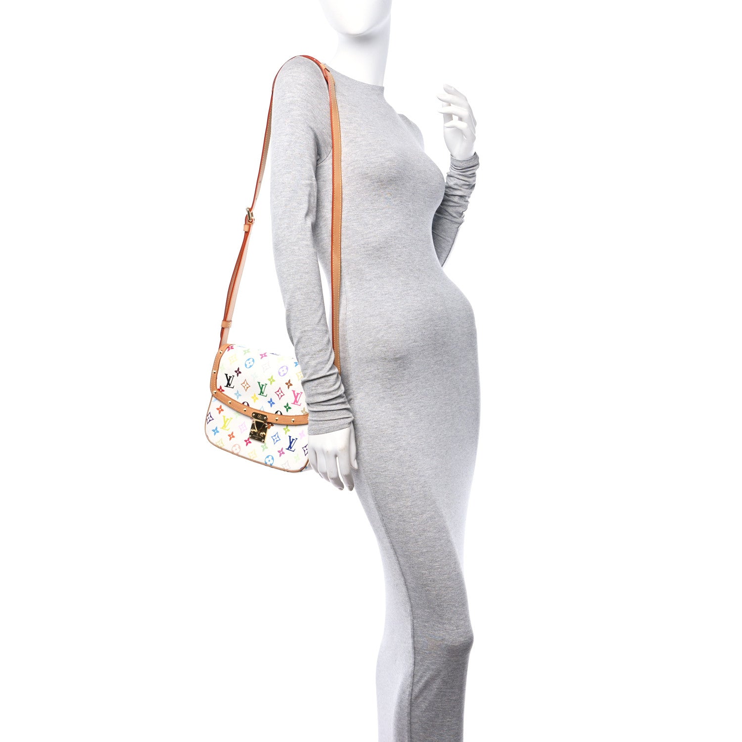 Louis Vuitton Monogram Multicolor Sologne White 2 of 9