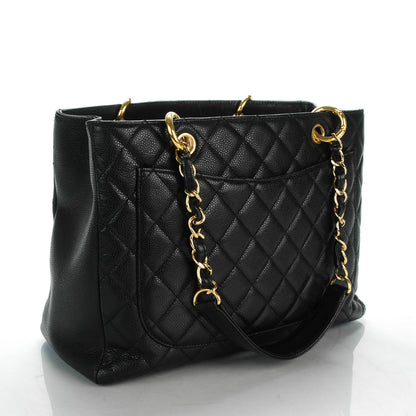 Chanel Caviar Quilted Grand Shopping Tote GST Black 3 of 7