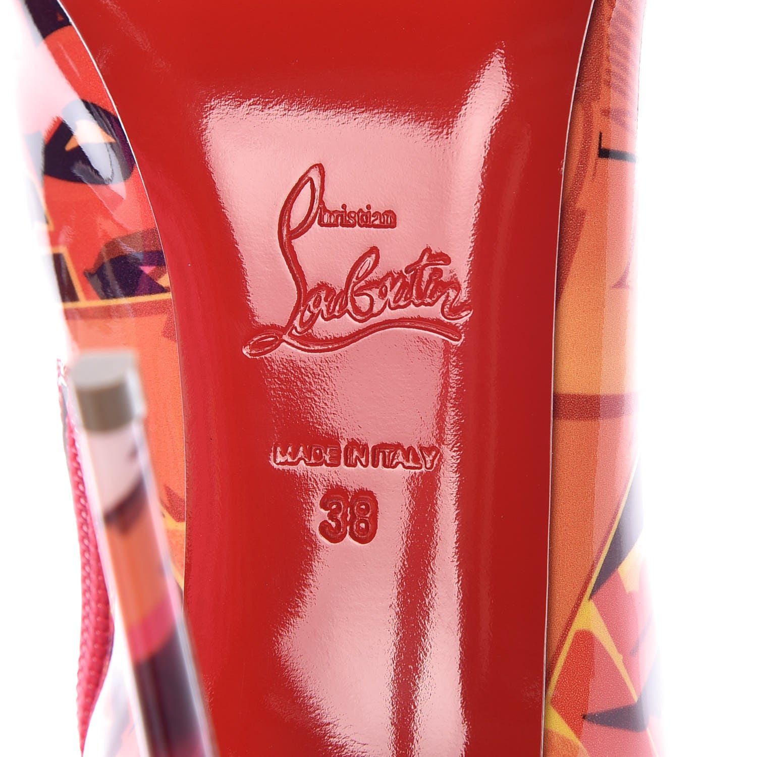Christian Louboutin Patent Metrograf So Kate Booty 100 Ankle Boots 38 Multicolor 7 of 8