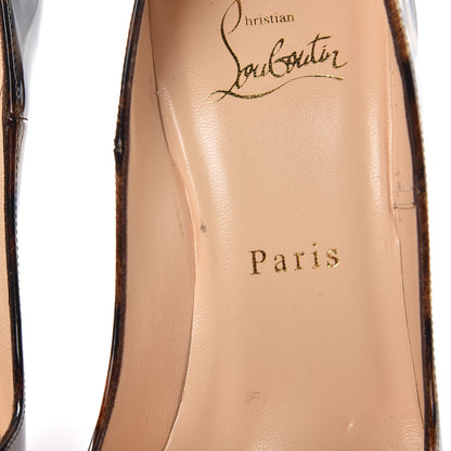 Christian Louboutin Patent Leopardino So Kate 120 Pumps 38 Brown 9 of 11
