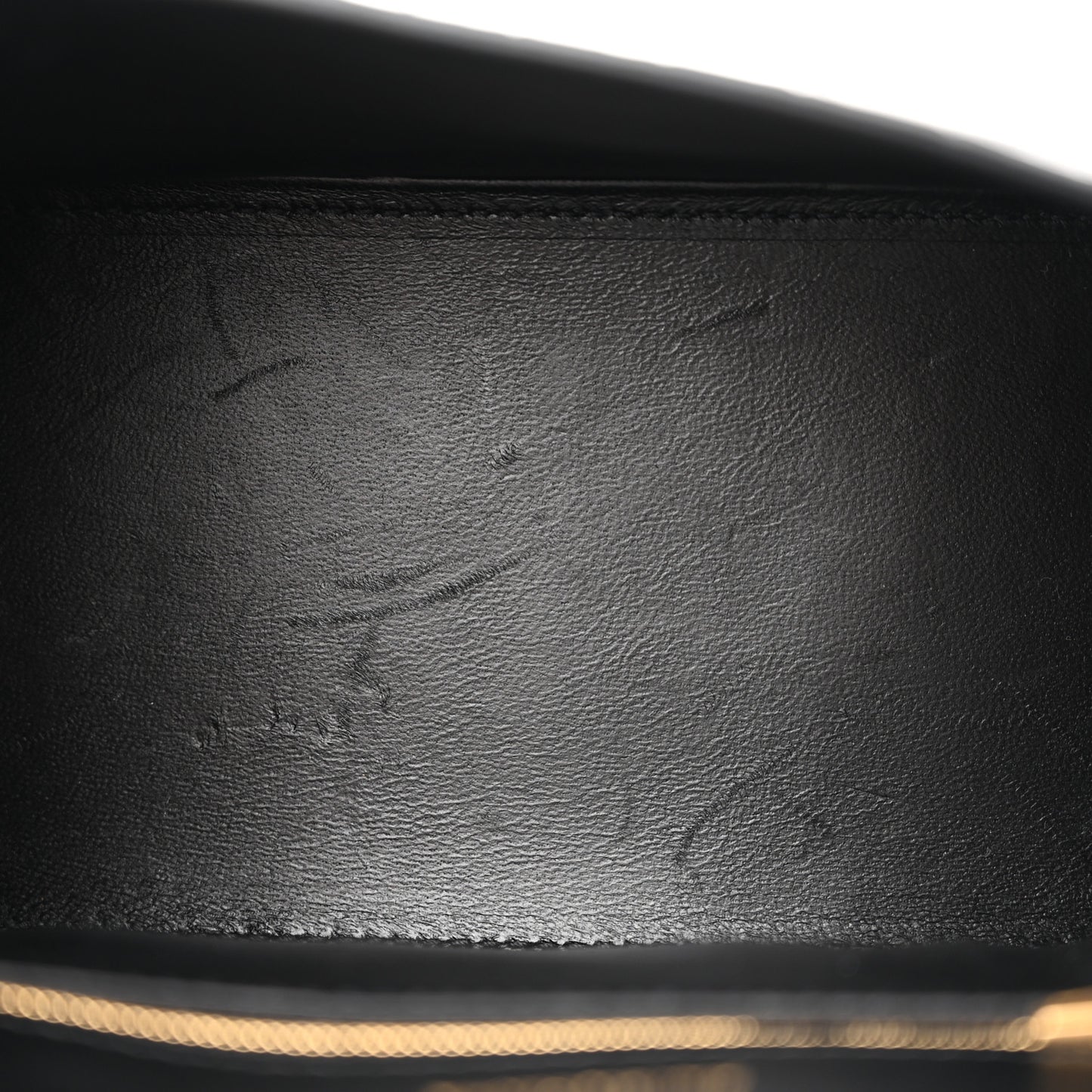 Shiny Calfskin Crocodile Embossed Small Hourglass Top Handle Bag Black