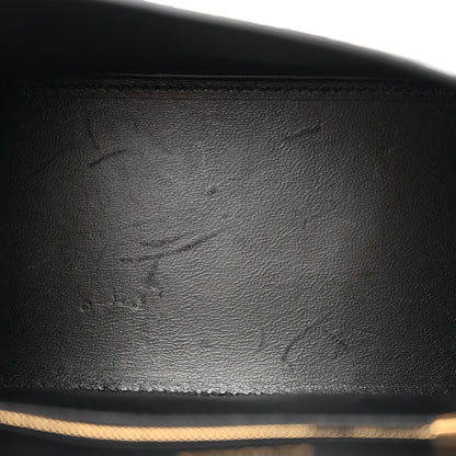 Balenciaga Shiny Calfskin Crocodile Embossed Small Hourglass Top Handle Bag Black 5 of 13