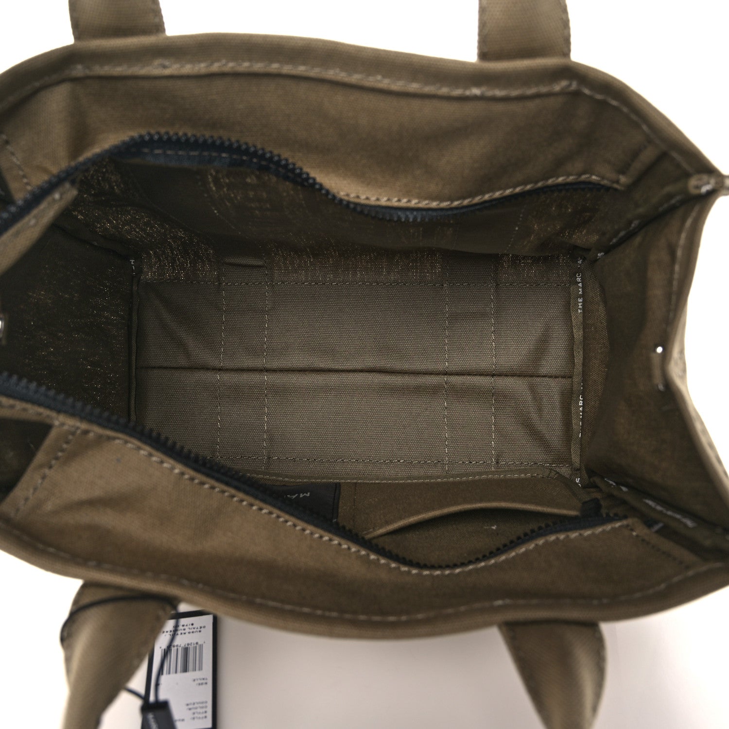 Marc Jacobs Cotton Canvas Medium The Traveler Tote Bag Slate Green 4 of 8