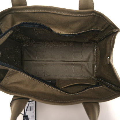 Marc Jacobs Cotton Canvas Medium The Traveler Tote Bag Slate Green 4 of 8