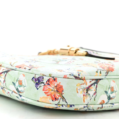 Gucci New Shangai Calfskin Soave Amore Printed Small Jackie 1961 Hobo Mint Green 9 of 10