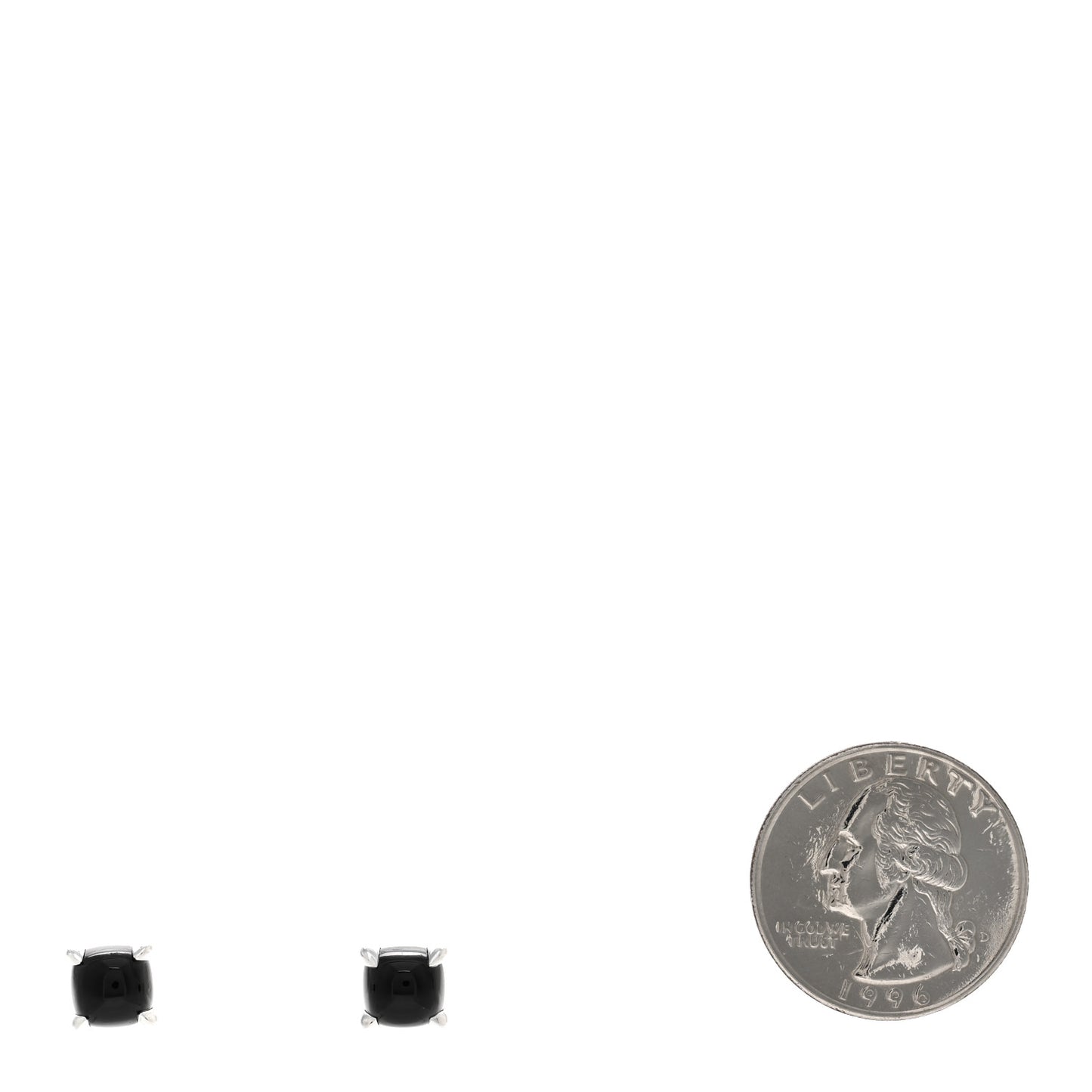 Sterling Silver Black Onyx Paloma Picasso Sugar Stack Earrings