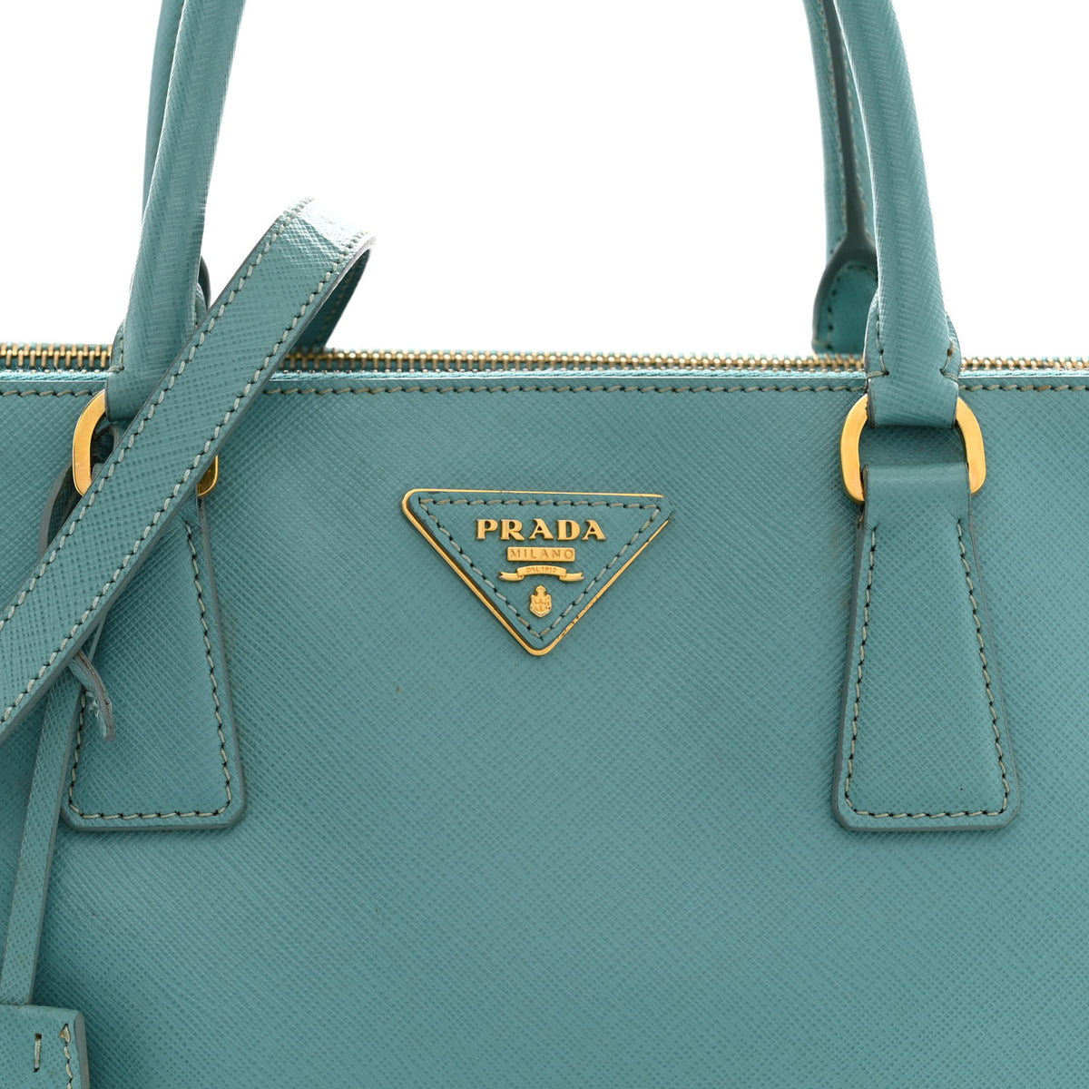 Prada Saffiano Medium Galleria Double Zip Tote Anice 8 of 16