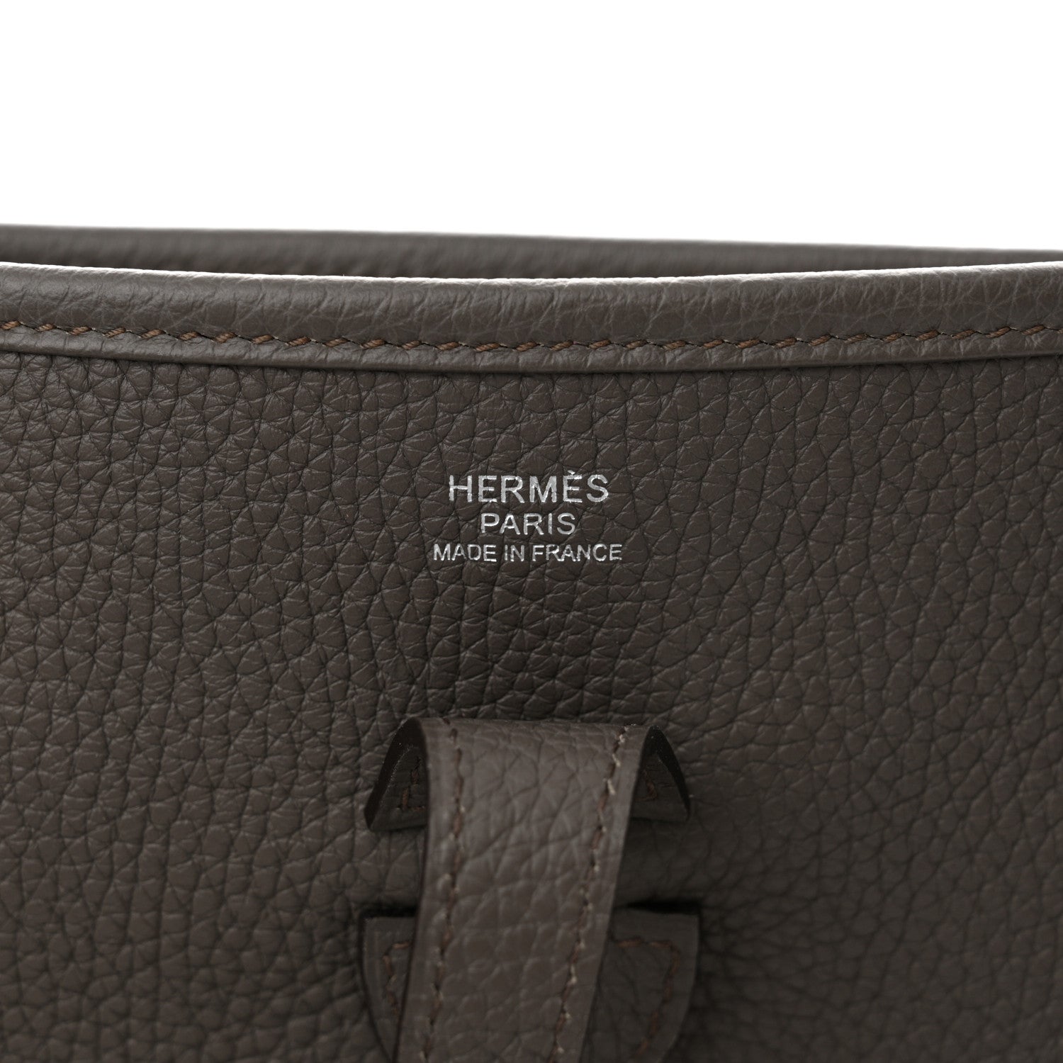 Hermes Taurillon Clemence Evelyne III PM Etain 6 of 11