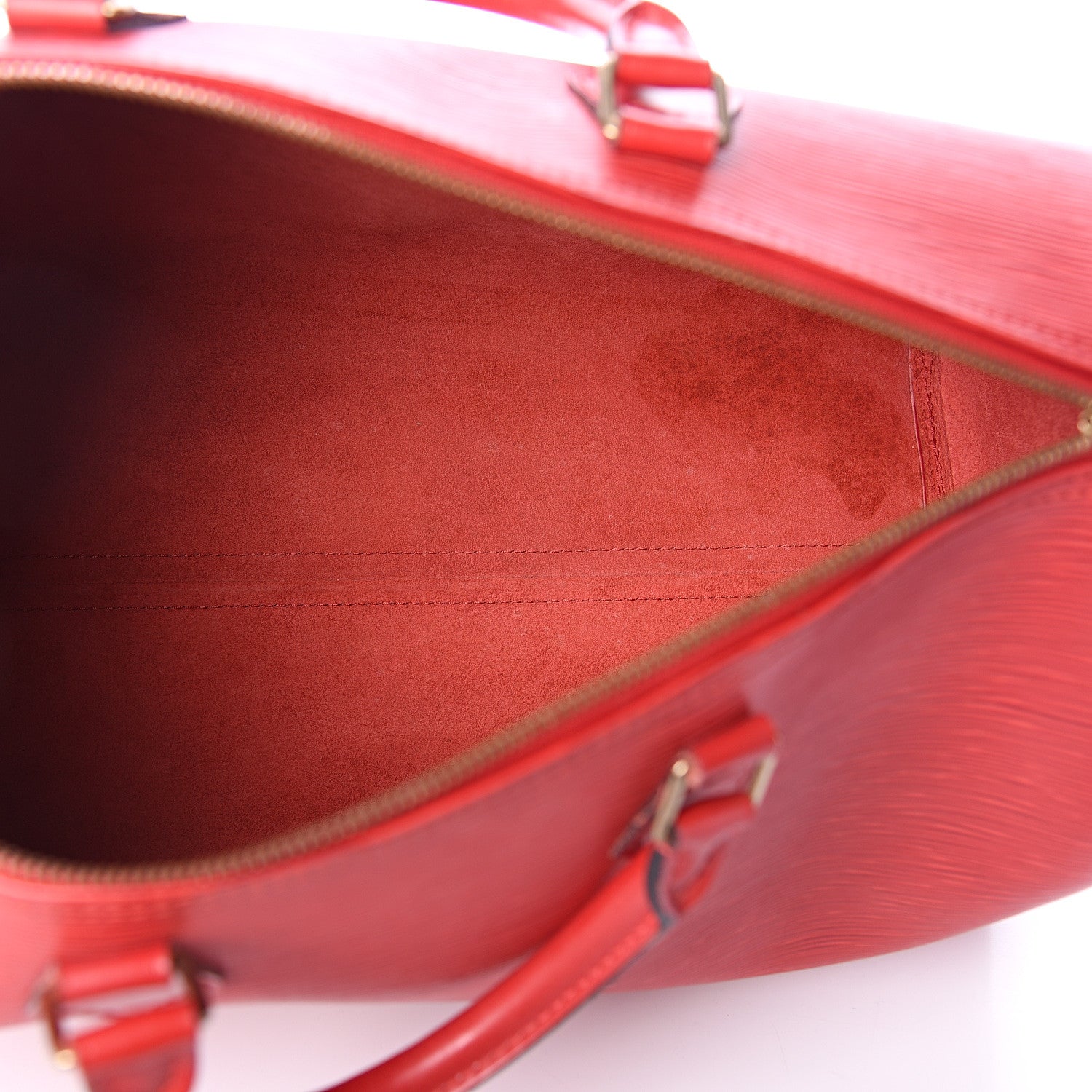 Louis Vuitton Epi Speedy 35 Castillan Red 5 of 9