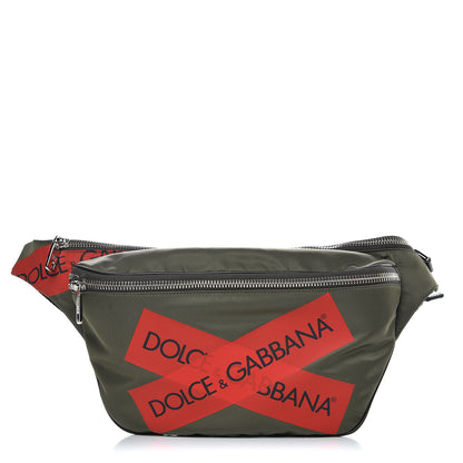 Dolce & Gabbana Nylon Logo Belt Bag Militare Multicolor 1 of 7